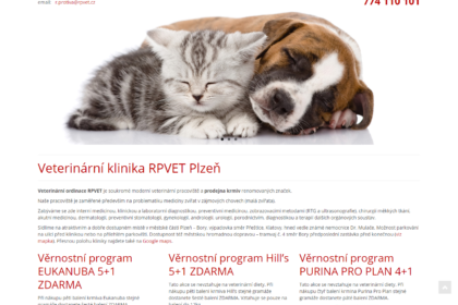 Veterinární klinika RPVet v Plzni